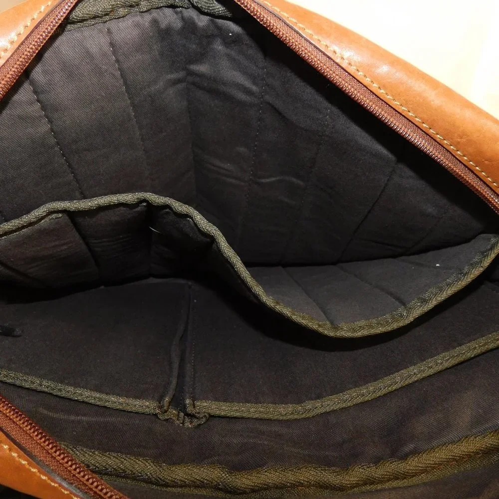 Kenneth Cole Leather Laptop Computer Business Briefcase Bag